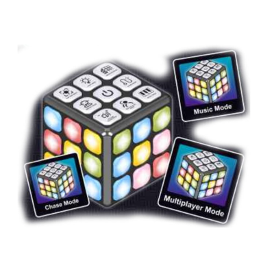 Electronic Magic Cube with Light and Sound Flashing Cube Electronic Memory Brain Game for Kids Unisex Accepted BK557B3670 CN;GUA