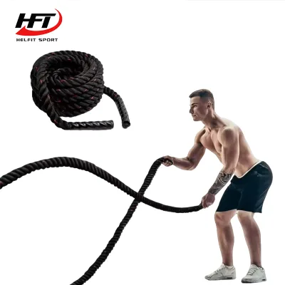 Nylon Battle Rope with Strap Protective Sleeve Fitness Keeping Power Tool Parts China Made