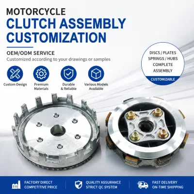 Wholesale CD110 110cc Motorcycle Clutch Plate Set Inner Hub Friction Disc Kit Ride Smooth Replacement Parts