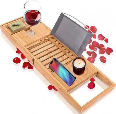 Jumon Bed Tray Table Folding Legs with Handles Breakfast Tray for Sofa Eating Drawing Platters Bamboo Serving Lap Desk