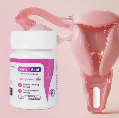 For Wholesale Model 00 30 Capsules Per Bottle Yoni Pops Vaginal Boric Acid Suppositories for Private Area Care