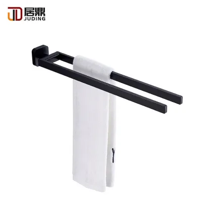 Modern Double-Layer Commercial Bathroom Towel Rack for Hotels-Hardware Accessories