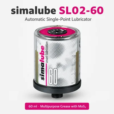 SL02-60 Simatec Simalube 60 ml Capacity, with Multipurpose Grease with MoS2 (moly, 215-13020)