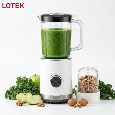Kitchen Appliance 4 Blades Low Noise Knob Household Use Electrical Blender