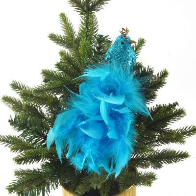 Cheap Price Wholesale Blue Feather Peacock Artificial Peacock for Decoration
