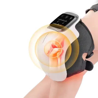 Heated Knee Massager with 3-Temperature Control Instant Relief for Osteoarthritis & Cold Weather Heated Knee Massager