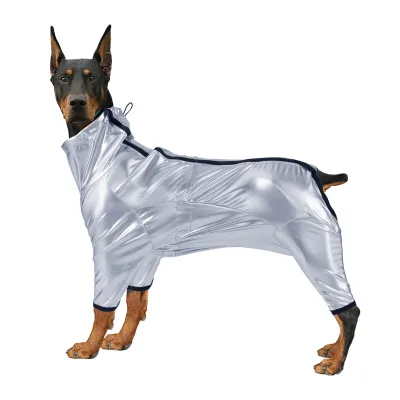 Modern Luxury Pet Windproof & Waterproof Polyester Reflective Winter Dog Jacket Lightweight Space Suit Style Dog Clothing Coat