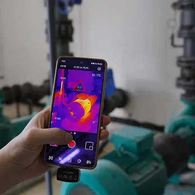 HEDAO Thermal Camera Phone UTI260M 256x192 Thermographic Camera 7-color Palette 25Hz PCB Repair Circuit Failure