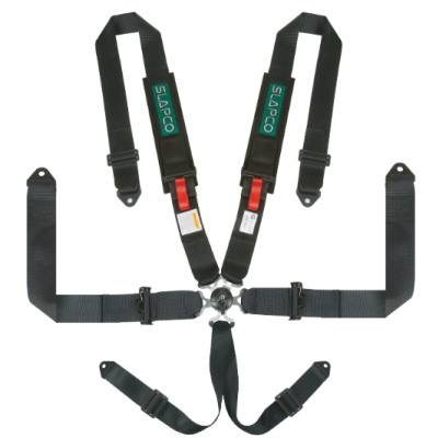 3inch Six Point Seat Belt PA Reinforced Adjustable Auto Car Seat Belt