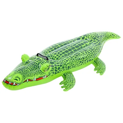 Jilong Sunclub 31225 Crocodile Rider Outdoor Inflatable Water Sports Pool Floating Swimming Toys for Kids