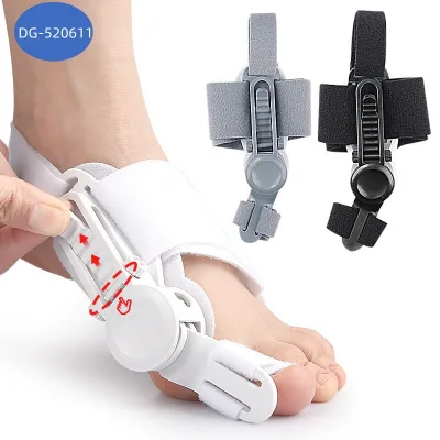 BDE Hot Selling Hallux Valgus Bunion Toe Corrector Support Foot Care Night Use Orthotic Insoles Black Free Adjustment ABS