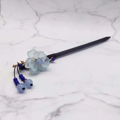 High-End Ancient Style Petals Hairpin New Chinese Style Tassel Hairclip