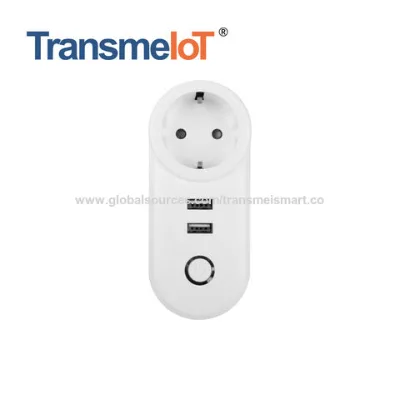EU Smart Wi-Fi Plug 1AC+2USB. 16A voice control app customize factory price Smart Socket with Remote Control & Timer Function,