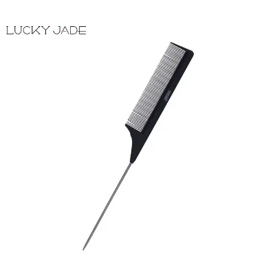 2023 Private Label Carbon Parting Comb Plastic Comb Carbon Combs