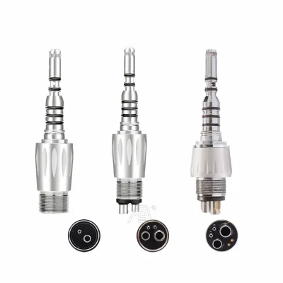 Aobol AL-SS8 Electric Dental High Speed Handpiece Connector 2/4/6 Holes Optional Fiber Optic LED Adapter Coupler CE Certified