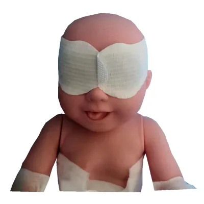 SPONGE PHOTOTHERAPY EYE BAND LARGE PROTECTOR COVER MASK UV BLUE LIGHT BIOCOMPATIBILITY BABY NEONATAL INFANT JAUNDICE ICTERUS