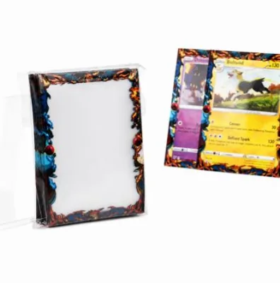 New Arrival Hard Plastic Color Border Customizable Printed Card Sleeve for All Kinds Hobby Game Trading Cards Showcase