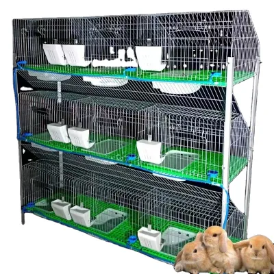 Breeding Rabbit Cage with Nest Box Handing Outside/rabbit Cages Breeding for Sale