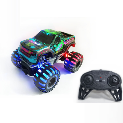 2.4G All Terrain RC Monster Truck Toy for Children Radio Control Car Off Road RC Truck with Flashing Light