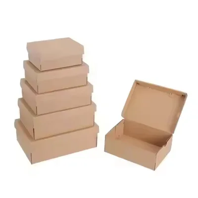 Factory Wholesale Best-selling Counter Shoe Storage Box with Stackable Cardboard Shoe Storage Box