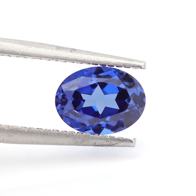 Natural Bottom Lab Grown Gems Sell with GRC Certificate Lab Grown Sapphire Blue Color for Jewelry Custom