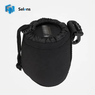 Selens Waterproof Shockproof Neoprene Soft Camera Lens Pouch Size S Small Sleeve Drawstring Bag for DSLR Mirrorless Prime Lense
