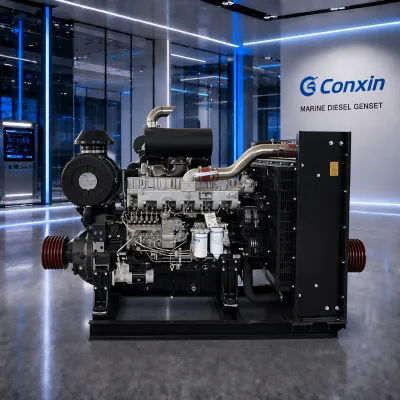 CONXIN Yuchai Marine Diesel Genset Reliable Boat Power Generator System Heavy Duty High Performance Steel