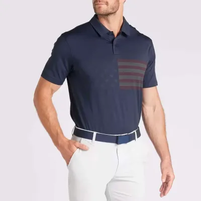 Custom Golf Clothing Embroidered Printed American Custom Design Plain Golf Blank Men Polo T Shirts Golf Shirts