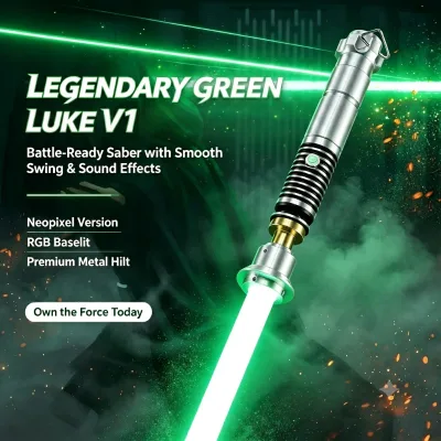 USA Hot Sales Toys EP6 Luke Skywalker Cosplay Collectibles Removable Core Slide Pogo Pin Chassis LED Light-Up Aluminium Alloy