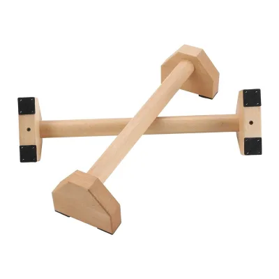 FDFIT Wholesale Fitness Equipment Wooden Push up Bar Push-up Support Wooden Calisthenics Parallettes