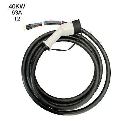 63A 40kw 3 Phase IEC Type 2 Male EV Charging Plug