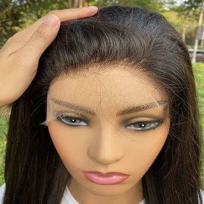 BoRui Hot Selling Products Invisible HD Straight Lace Frontal 13*4 Cuticle Aligned Human Hair Indian Human Top Grade Frontal