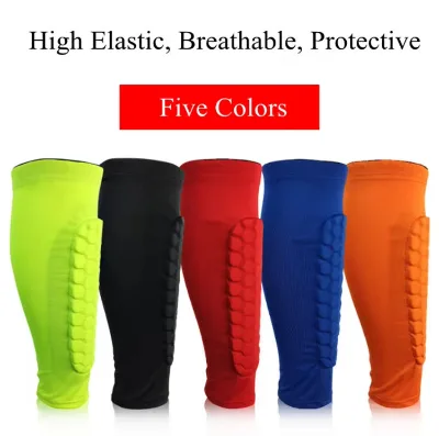 High Quality Honeycomb Anti-Slip Breathable Anti-Collision Shin Guard Leg Protection for Football Basketball Sports Professional