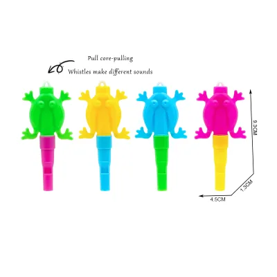 Sound Changing Frog Whistle Plastic Frog Shaped Whistle Toys for Kids