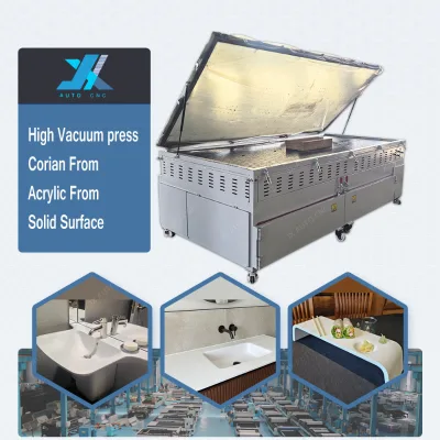 Corian Solid Surface Veneer Automatic Mold Thermoforming Heating Oven Veneer Vacuum Forming Machine