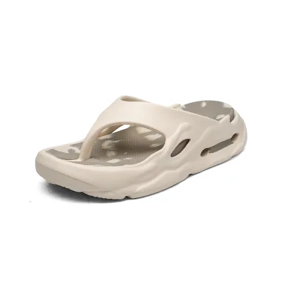 Mens Sandals EVA Molded Design Lightweight Ventilated Summer Slides with Heel Strap Black White Beige Sizes 36 to 45