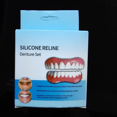 Adult Adjustable Dentures Teeth Set Snap-on Teeth Portable Braces Decorate Gaps Teeth Enhance Aesthetic