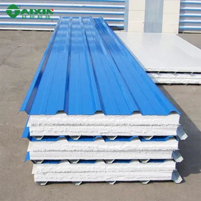 Roof Workshop Prefab House for Architectural Facades Cleanroom Customizable Modern Steel EPS Sandwich Panel Systems Fireproof