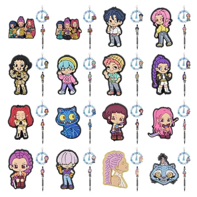 Horror Styles Soft Rubber Pen Focal Beads for Christmas Halloween Party Gifts