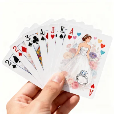 Conversation Cards Customisable Factory Custom Printing Positive Shower Affirmation Cards Set Deck Poker Card for Wedding Gifts