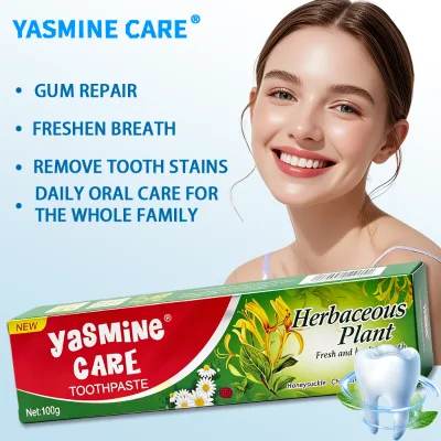 Yasmine Care Best Selling Flower Flavor Teeth Whitening Toothpaste 100ml for Toothpaste