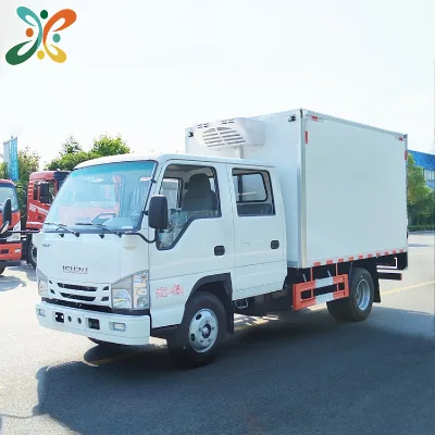 Cheap ISUZU Used Refrigerator Truck 4X2 4X4 5T 7T Small Refrigerated Van Trucks Cooler Machine Customizable