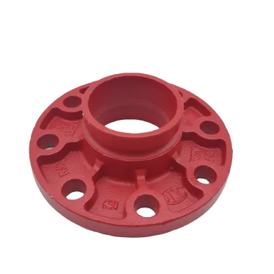 UL FM ASTM A536 Red Painted Hot Dipped Galvanized Grooved Blind Ductile Iron Flange Fitting for Fire Sprinkler Network
