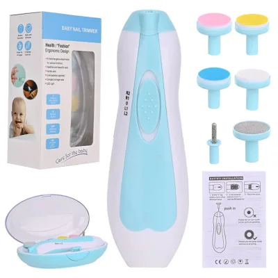 6 in 1 Electric Nail Clipper Automatic Safety Nail Cutter Manicure Scissors Baby Electric Nail Trimmer