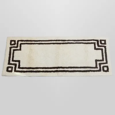 Polyester Tufted Runner Rug Different Color Geometric Bath Mat Home Decor