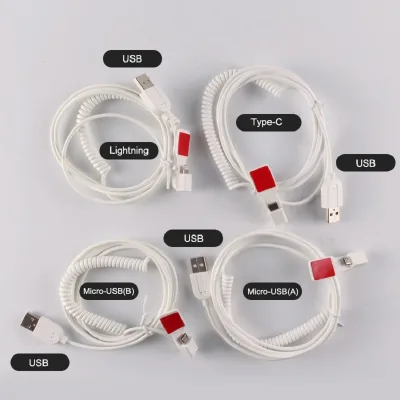 Micro-USB Type-C Lightning Iphone Interface ABS Mobile Phone Security Charging Anti-theft Sensor Cables for Multi-Ports Alarm