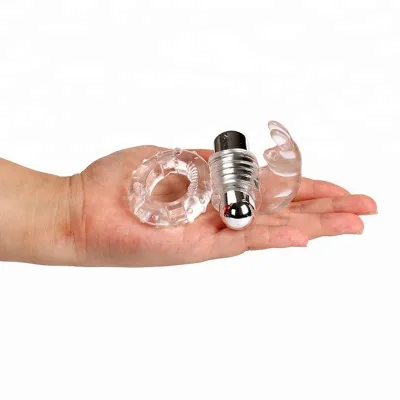 Rabbit Vibrating Cock Ring Men Retarded Ejaculation Penus Ring