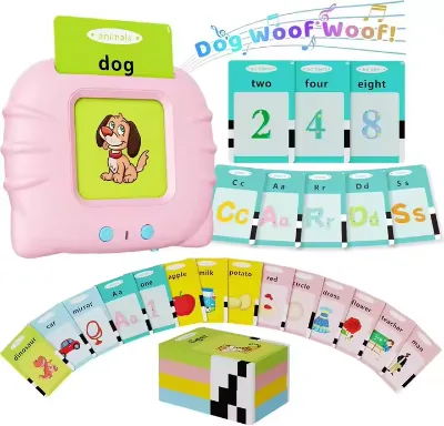 Smart Enlightenment Flash Cards for Kids Educational Talking Electronic Audio Book English Language Learning Words Readers