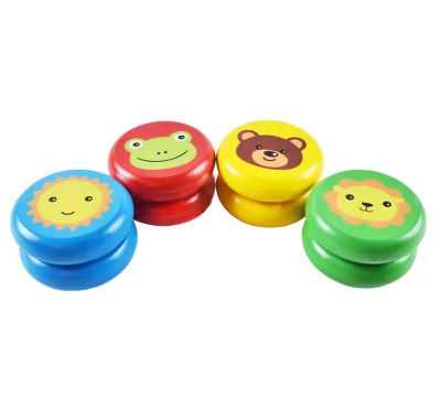 Classic Cartoon Animal Wooden YOYO Toys