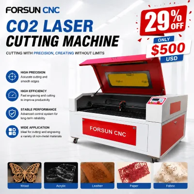 29% Discount 9060 Desktop CO2 Laser Cutter 80W WIFI Connect for Hobby Art Craft Handicraft Processing